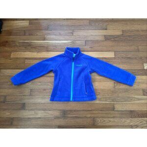 Columbia Girls Full Zip Fleece Jacket Youth Purple Pockets Size XS